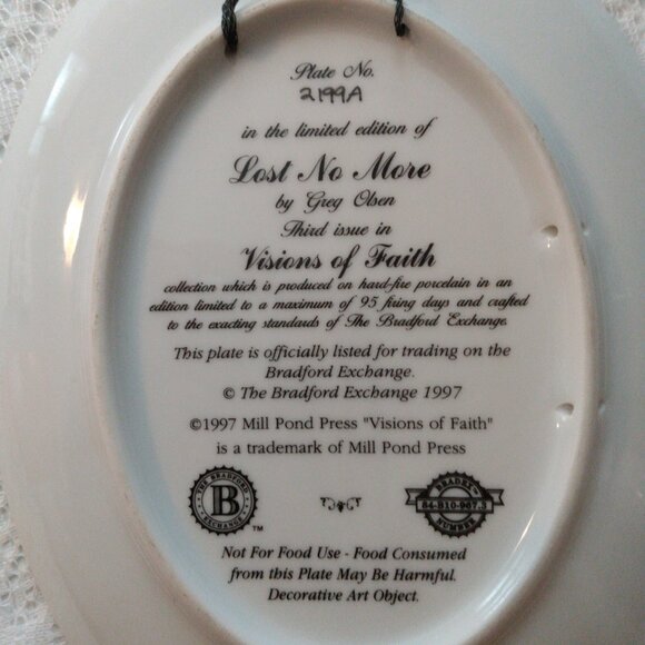 Beautiful plate, numbered & dated - Picture 4 of 7